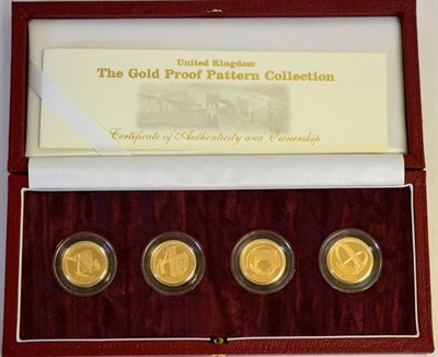 Lot 169 - UK Gold Proof Pattern Collection 2003' comprising 4 x £1 with revs: Gateshead Millennium Bridge
