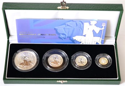 Lot 229 - Britannia 4-coin Silver Proof Set 2001 comprising £2, £1, 50p & 20p, with cert, in CofI, some