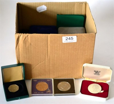 Lot 245 - A Collection of Isle of Man Coins including: sterling silver decimal proof set 1975, 6 coins...