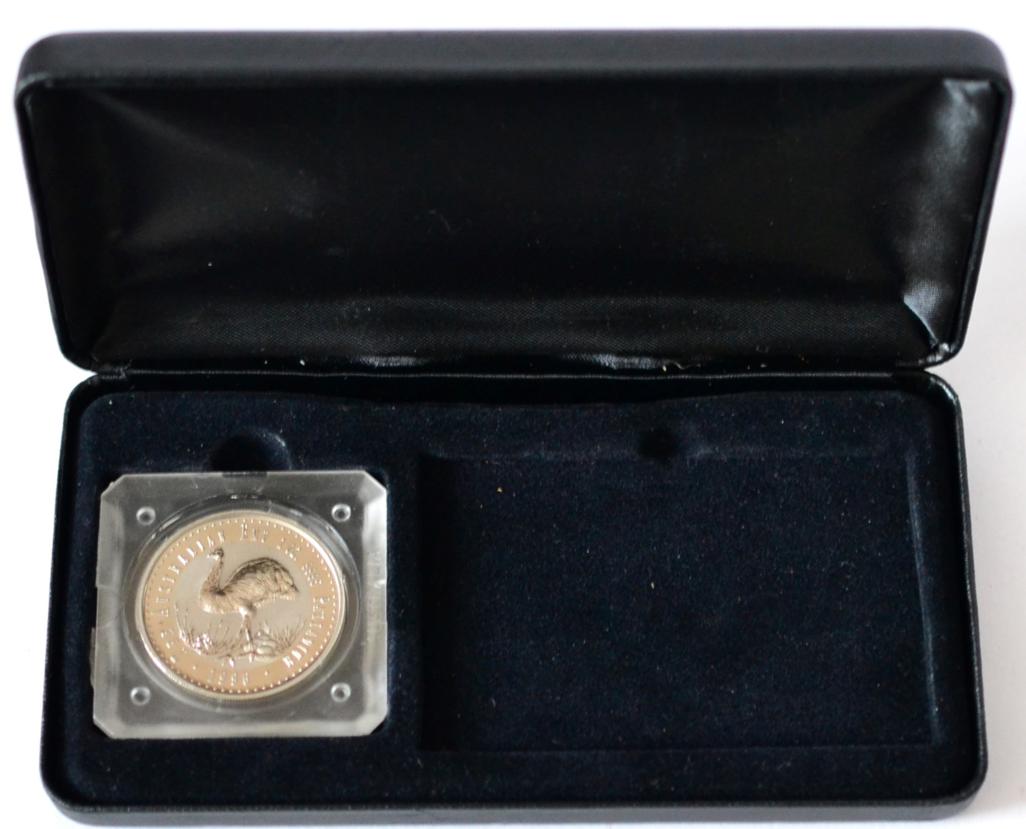 Lot 246 - Australia Palladium 40 Dollars 1996, rev. emu with eggs,  31.3g .999 palladium, no cert, in...