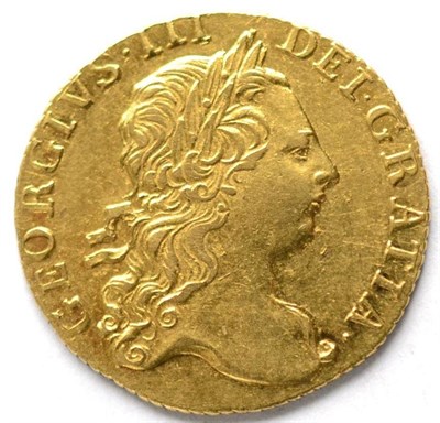 Lot 262 - George III Guinea 1773, third laureate bust, rev. crowned shield of arms, trivial contact...
