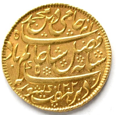 Lot 273 - British India, Bengal Presidency Gold Mohur in the name of Shah Alam II; obv. Persian...