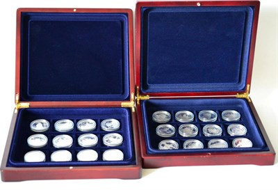 Lot 286 - Solomon Islands, a Complete Set of 24 x Silver Proof 25 Dollars 'Legendary Fighting Ships,' all...