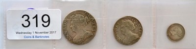 Lot 319 - Anne Shilling 1709 third bust, plain in angles; minor marks/flecking Fine to GFine &amp;...