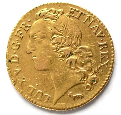 Lot 320 - France, Gold Louis d'Or 1753A, obv. bust of Louis XV, rev. CHRS REGN VINC around crowned arms...