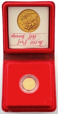 Lot 331 - Proof Half Sovereign 1980, with cert, in wallet of issue, FDC