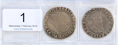 Lot 1 - Elizabeth I Shilling second issue, ET instead of Z, MM cross crosslet, bust 3C; full, round...