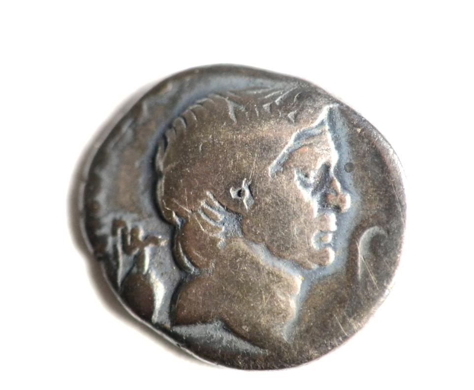 Lot 10 - Roman Imperial: Sextus Pompey (Younger Son of Pompey the Great) Silver Denarius: obv. (MAG PIVS IMP