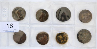 Lot 16 - Roman Imperial, 6 x Copper Asses comprising: Nero rev. PACE P R  VBIQ PARTA IANVM CLVSIT S C...