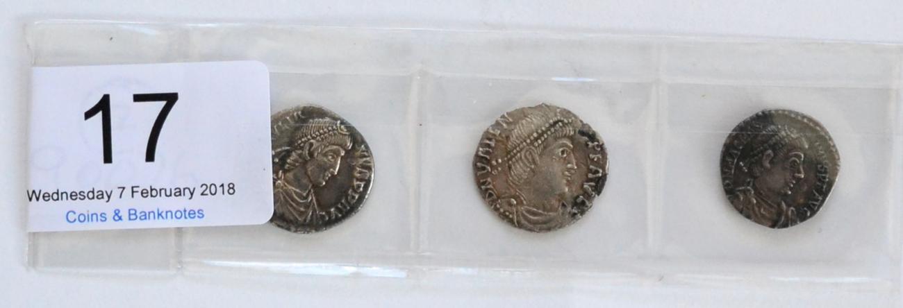 Lot 17 - Roman Imperial: 3 x Silver Siliquae comprising: Julian II ('The Apostate') as Augustus (AD 360-363)