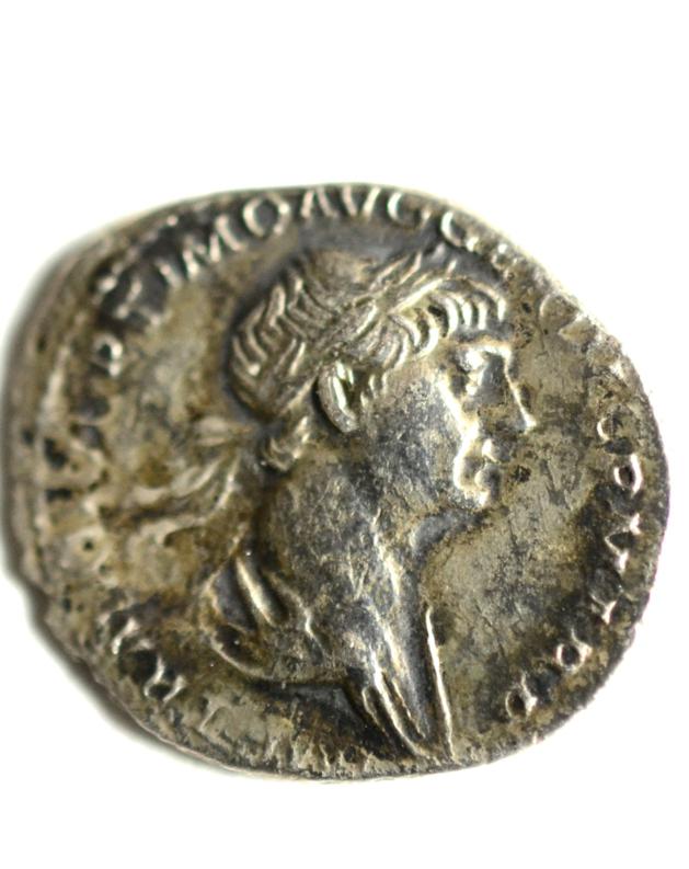 Lot 23 - Roman Imperial, Trajan Silver Denarius: obv. laureate & draped bust, rev. COS VI P P S P Q R,...