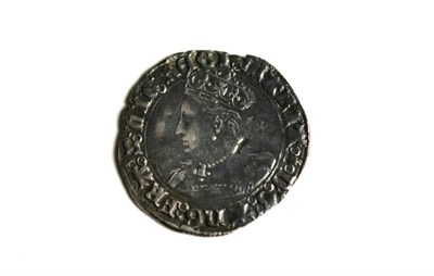 Lot 46 - Mary Groat, London Mint, MM pomegranate; obv. MARIA D G ANG FRA Z HIB REGI around crowned bust...