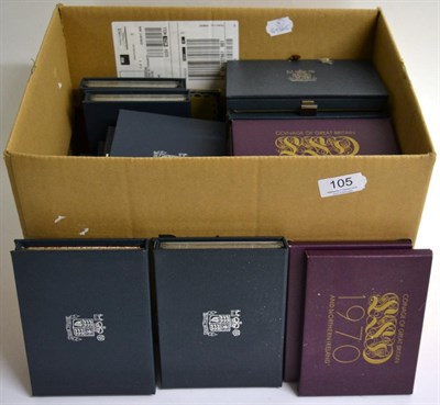 Lot 105 - 44 x Royal Mint Proof Sets comprising: 1970(x8), 1971(x2), 1972(x2), 1973(x2), 1974(x2),...