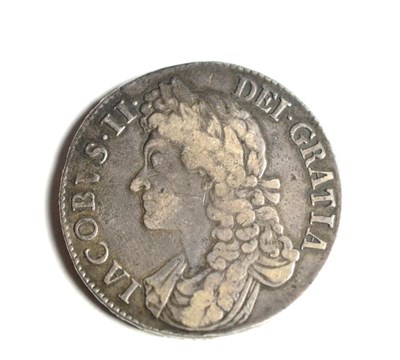 Lot 210 - James II, Crown 1687 TERTIO, second draped bust; contact marks & light scratches on bust, good...