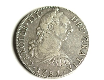 Lot 225 - Spanish Colonial, Mexico 8 reales 1781 FF Mo (Mexico City Mint), minor contact marks/hairlines...