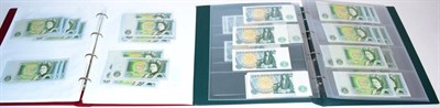 Lot 281 - A Large Collection of 361 x Bank of England £1 Notes, all 'Portrait' issue series C or...