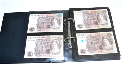 Lot 284 - A Collection of 58 x Bank of England £10 Notes comprising: Series 'C' Portrait Issue:...