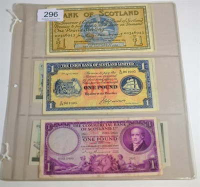 Lot 296 - Scotland, a Collection of 19 x  £1 Banknotes comprising: Bank of Scotland 11 Sept 1956,...