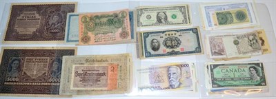 Lot 307 - 115 x Foreign Banknotes, Far East (including 8 x China), Eastern Europe (including Poland 1000...