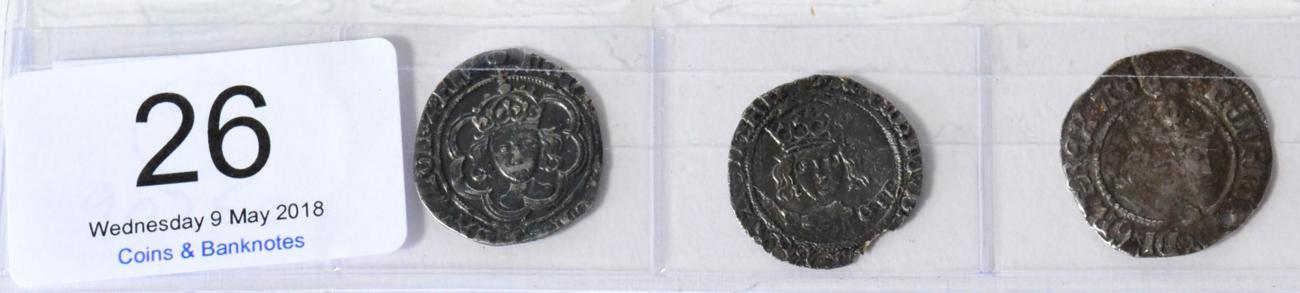 Lot 26 - Henry VII, 3 x Halfgroats comprising: (1) Canterbury Mint, King & Archbishop Morton jointly...