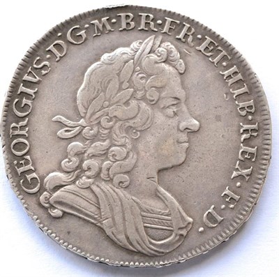 Lot 58 - George I Halfcrown 1723 DECIMO, SSC in angles, minor contact marks/hairlines o/wise AVF/VF