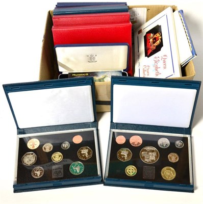 Lot 125 - 7 x UK Proof Sets comprising: 1970, 1972, 1983, 1988, 1992, 1993 & 1996, some with light toning...