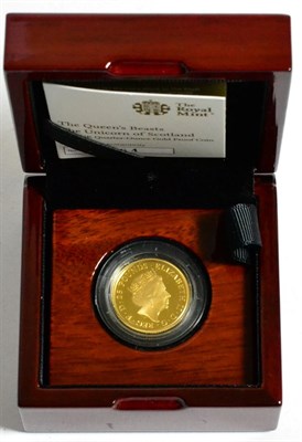 Lot 146 - Gold Proof £25 2017, 'The Unicorn of Scotland' in the series 'The Queen's Beasts,'  rev. unicorn