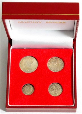 Lot 155 - Victoria, Maundy Set 1884, 4d, 3d, 2d & 1d, in a modern case, hairlines on fourpence o/wise GEF...