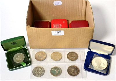 Lot 165 - 10 x Miscellaneous UK & Foreign Silver Coins comprising: Cyprus 2 x 45 piastres 1928 AVF,...