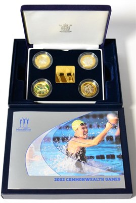 Lot 218 - Silver Proof Set 2002, a 4-coin set commemorating the Manchester Commonwealth Games &...