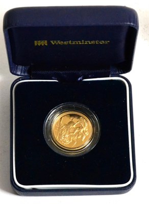 Lot 237 - Proof Sovereign 1979, with a Westminster cert & in a Westminster case, FDC