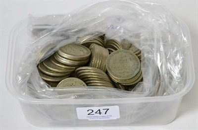 Lot 247 - £22.22½ Face Value Pre-47 Silver (wt 2.470kg), includes a small quantity of pre-20...