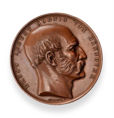 Lot 277 - Germany, Bronze Medal by Friedrich Brehmer commemorating the unveiling of the memorial to King...