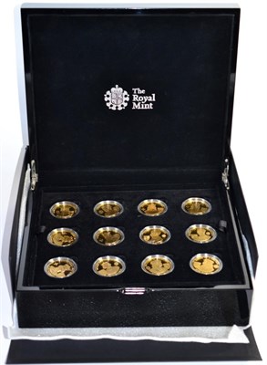 Lot 74 - Alderney 23 x Silver Proof Crowns (£5) 2007 in the series 'A History of the Monarchy,' depicting