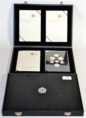 Lot 75 - 2 x UK Silver Proof Sets 2008 comprising: (1) 'Royal Shield of Arms', 7 coins 1 p to £1,...