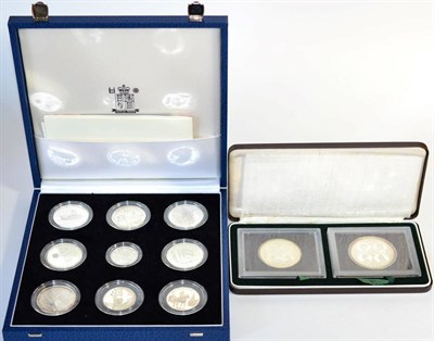 Lot 79 - A Complete Set of 9 x Silver Proofs commemorating the 50th anniversary of the end of WW11 &...