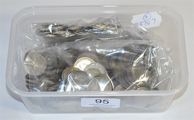 Lot 95 - £16.40 Face Value Pre-47 Silver (includes £0.30p face value pre-20 silver), wt 1.806kg,...