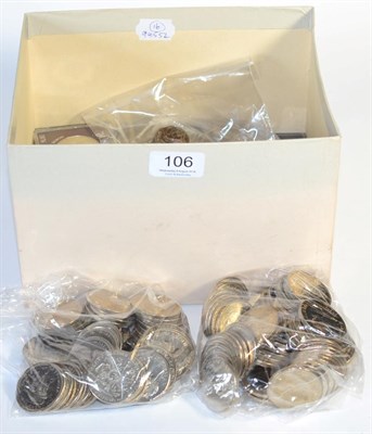 Lot 106 - A Collection of Isle of Man Coins comprising: 109 x CuNi crowns: 1969, 1970(x8), 1972(x8),...