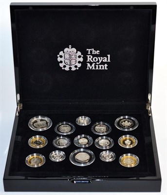 Lot 121 - Royal Mint Silver Proof Set 2013, a 15 coin set comprising 8 x standard coins 1p to £2...