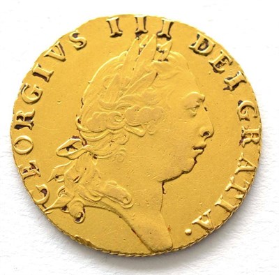 Lot 139 - George III Guinea 1793, fifth laureate head, 'spade' rev, generally good edge & surfaces, GFine...