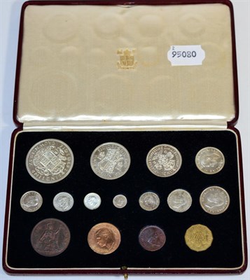 Lot 149 - George VI Proof Set 1937, 15 coins crown to farthing, in CofI (in very good condition), bronze...