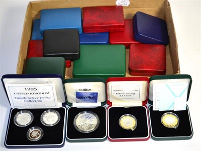 Lot 161 - A Collection of 23 x UK Silver Proofs comprising: 9 x £2: 1986, 2-coin set 1989, 1994, 1997,...