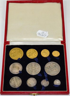 Lot 173 - Victoria, Jubilee Head Gold &amp; Silver Specimen Set 1887, 11 coins comprising: gold &pound;5...