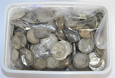 Lot 187 - £30.55 Face Value Pre-47 silver, wt 3.435kg, all florins & shillings (bar a couple of sixpences)