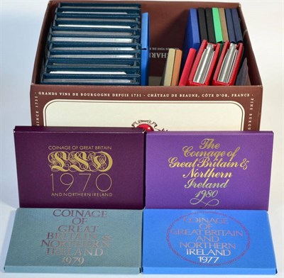 Lot 206 - 28 x Royal Mint Proof Sets comprising: 1970 & 1972-1993 inclusive (includes 2 x 1972, 2 x 1977, 2 x