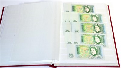 Lot 242 - An Album Containing a Collection of Bank of England Banknotes comprising: 12 x £5: 4 x...