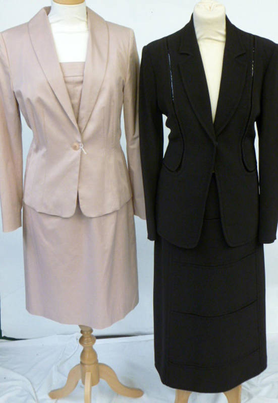 Lot 1069 - Assorted Modern Trouser Suits and Suits including Genny Italy brown two piece suit (size 44);...