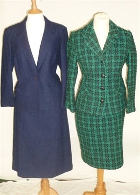 Lot 1071 - Assorted 1950's and Later Costume including Eastex blue wool suit (size 12); Hebe Sports...