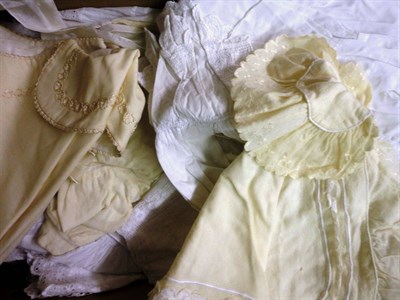 Lot 1100 - Assorted 19th Century and Later White Night Gowns, Undergarments, Chemises, Children's Dresses,...