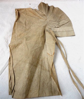 Lot 1160 - Possibly 18th Century French Provincial Cotton Bonnet, with pleated crown